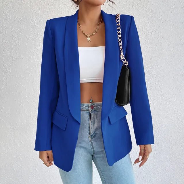 Ellise - Stylischer Blazer - Blau - S - 