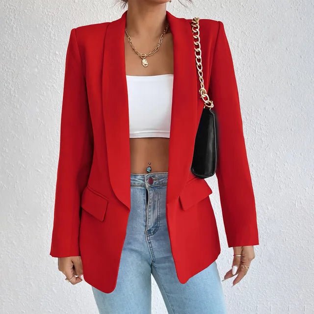 Ellise - Stylischer Blazer - Rot - S - 