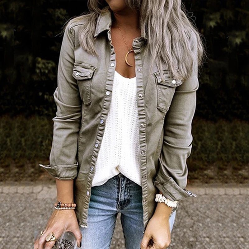 Elvira - Jeansjacke - Grau - S - 