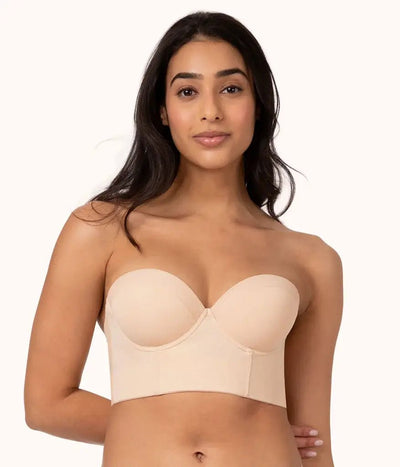 Ephire Der trägerlose BH mit tiefem Rücken (1+1 GRATIS) - Braun - 34 - DDD