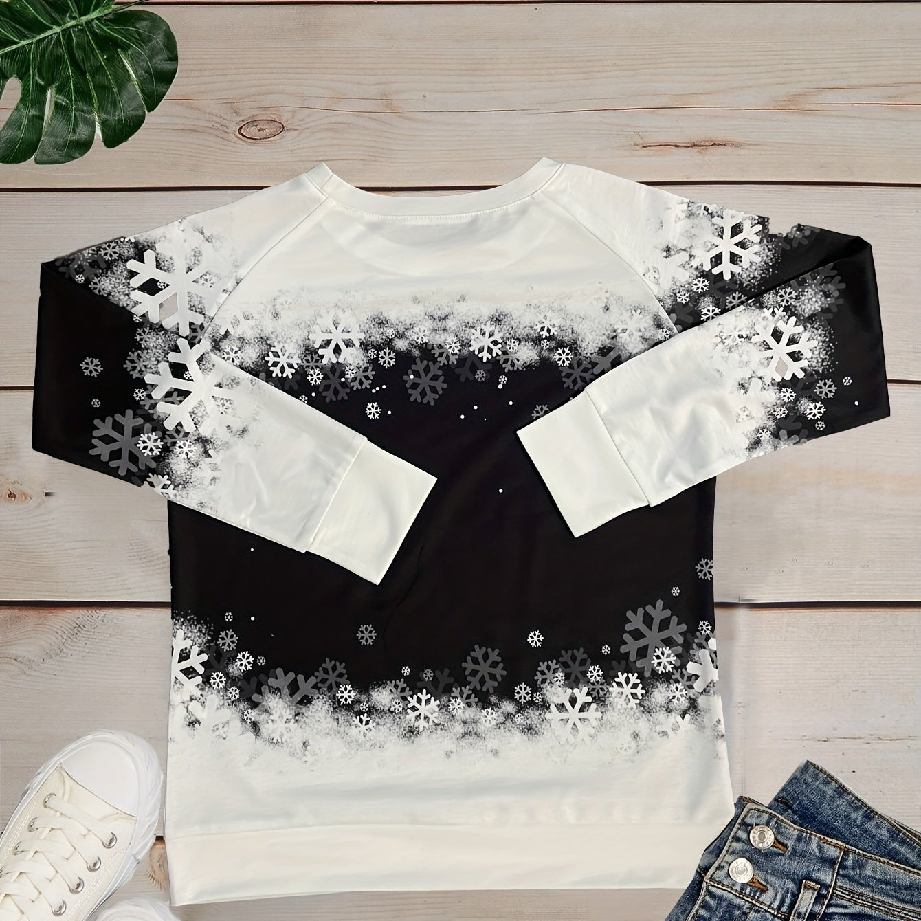 Freja – Damen Baumwolle Weihnachtssweatshirt mit Print