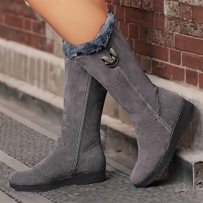 Fanny - Stylische Stiefel - Grau - 35 - 