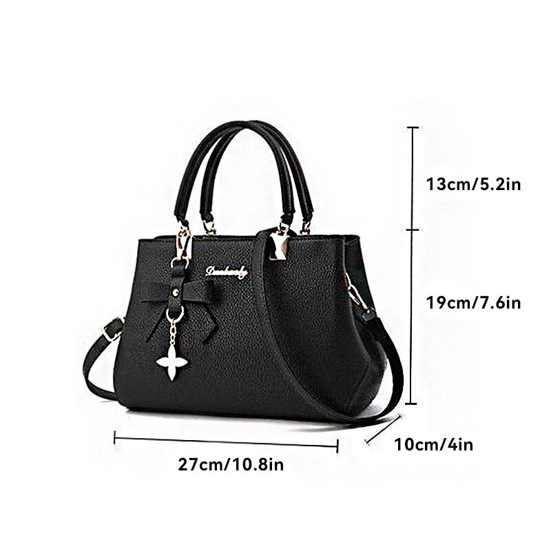 Fashionista - Moderne Schultertasche - Schwarz - 