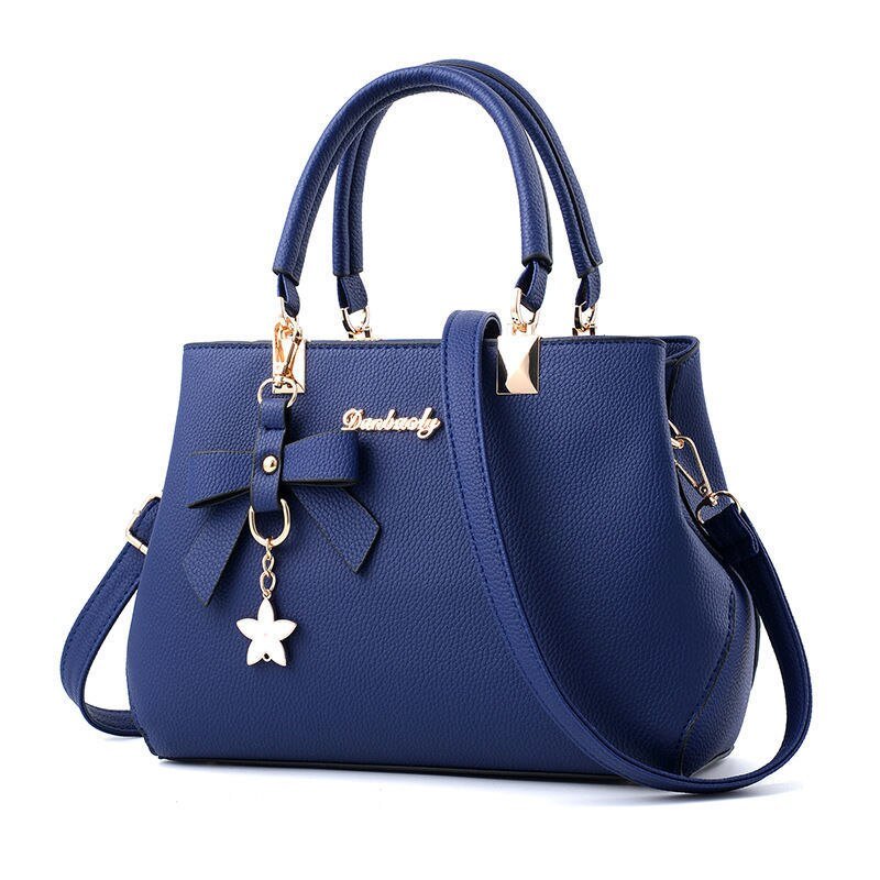 Fashionista - Moderne Schultertasche - Blau - 