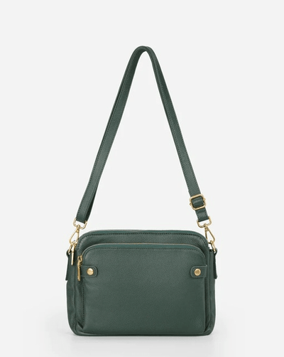 Fiona - Crossbody - Tasche aus Leder - Grün - 