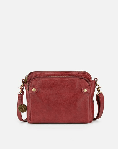 Fiona - Crossbody - Tasche aus Leder - Rot - 