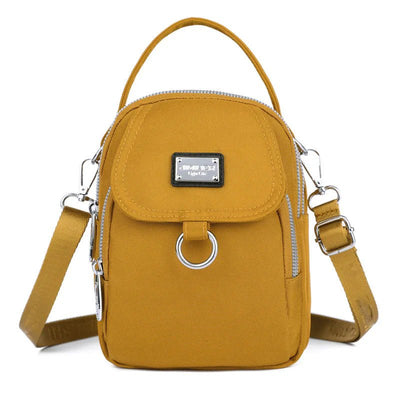 Fiona - Klassische Messenger - Tasche - Gelb - 