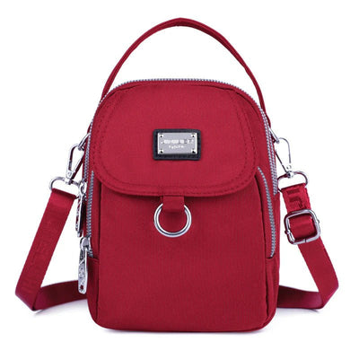 Fiona - Klassische Messenger - Tasche - Rot - 