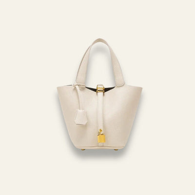 Fleur - Elegante Ledertasche - Weiß - 