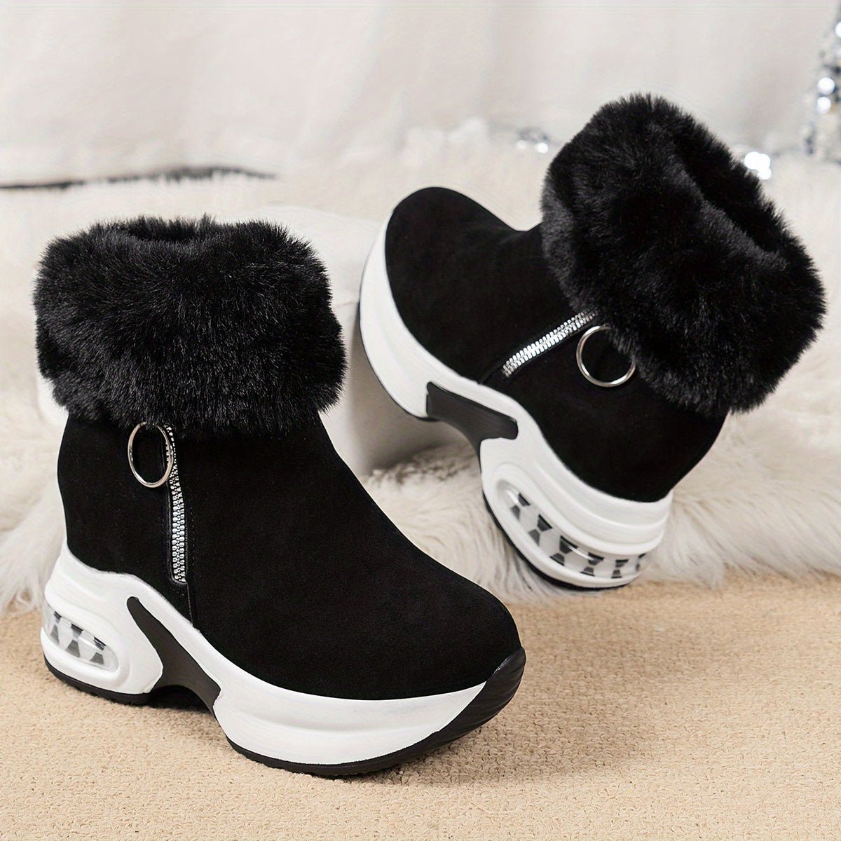 FrostBelle 2.0 - Winterstiefel mit seitlichem Reißverschluss - Grau - 36 - 