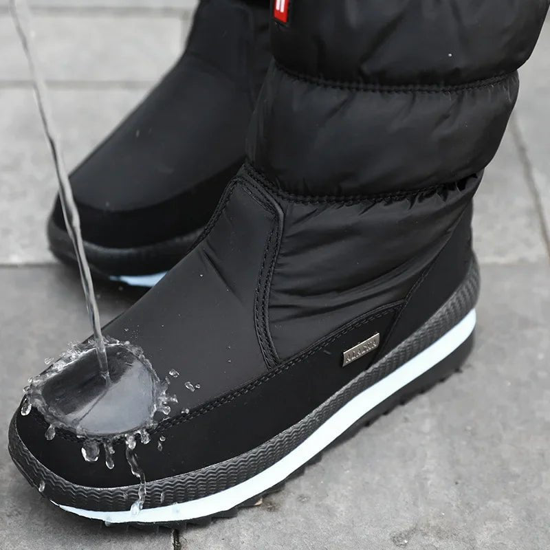 FrostFit - Wasserdichte rutschfeste Schneestiefel - Schwarz - 36 - 