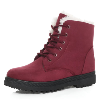 Frosto - Gemütliche und Robuste Winterstiefel - Rot - 35 - 