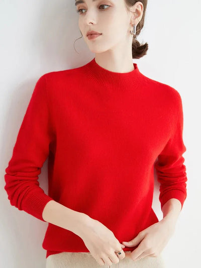 Gilda - Modischer Pullover - Rot - XS - 