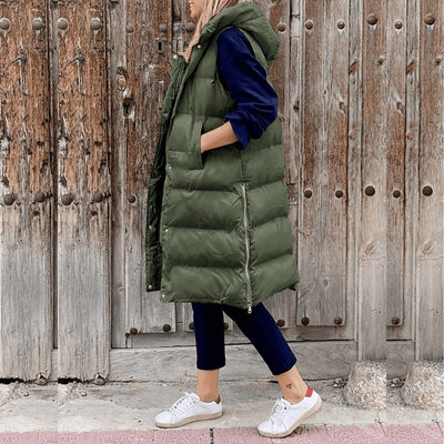 Hailey - Modische Jacke mit Kapuze - Olivgrün - S - 