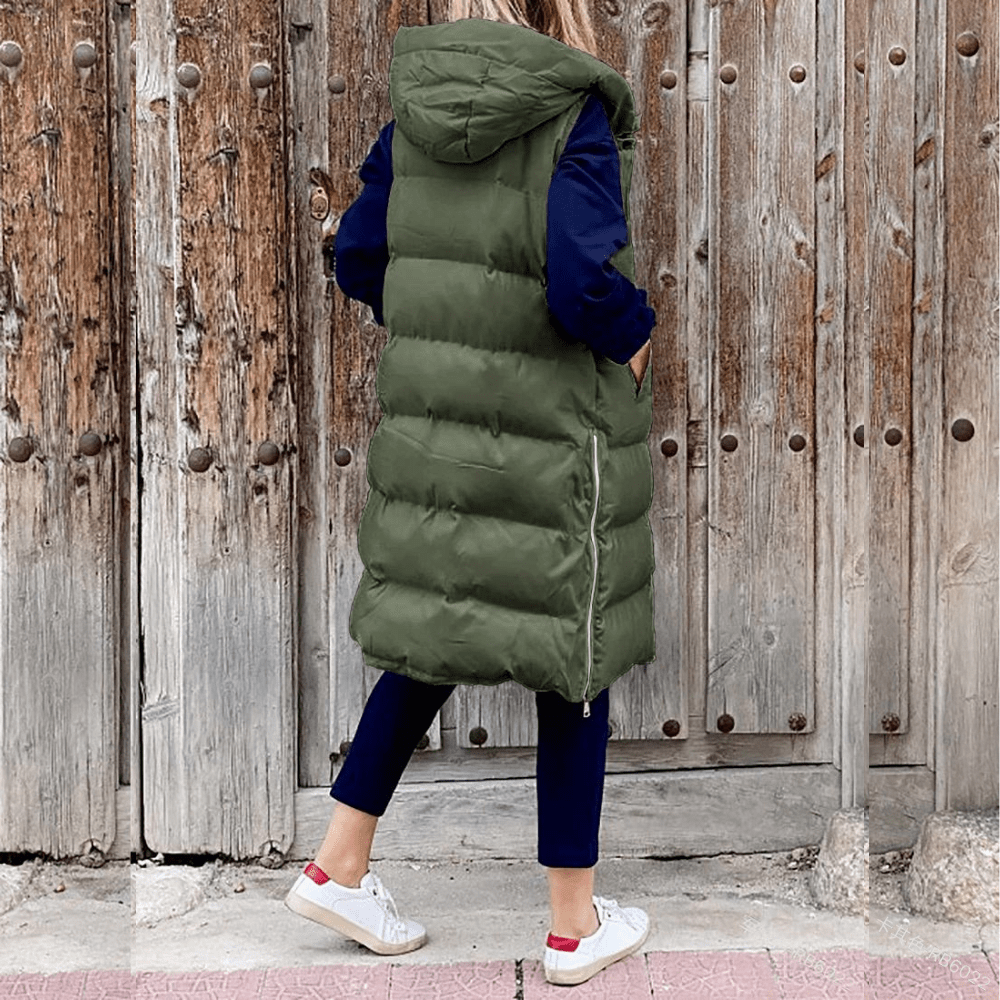 Hailey - Modische Jacke mit Kapuze - Olivgrün - S - 