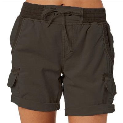 Hana - Frauen Shorts Cargo Hose - Dunkelgrau - S - 