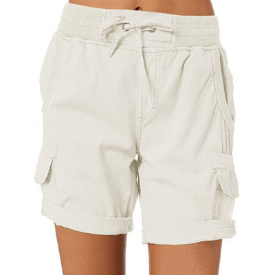 Hana - Frauen Shorts Cargo Hose - Weiß - S - 