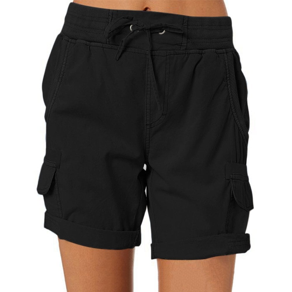 Hana - Frauen Shorts Cargo Hose - Schwarz - S - 