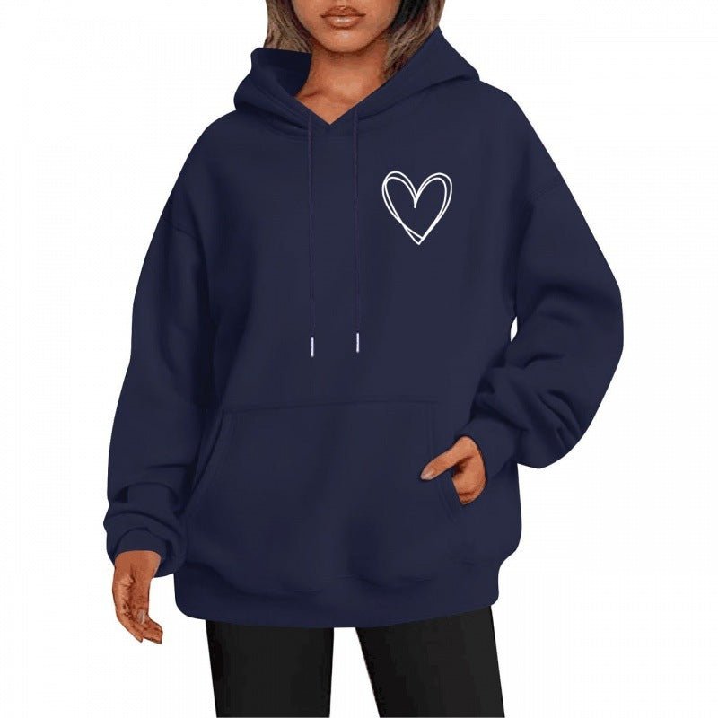 Hannah - Lässiger Hoodie - Marineblau - S - 