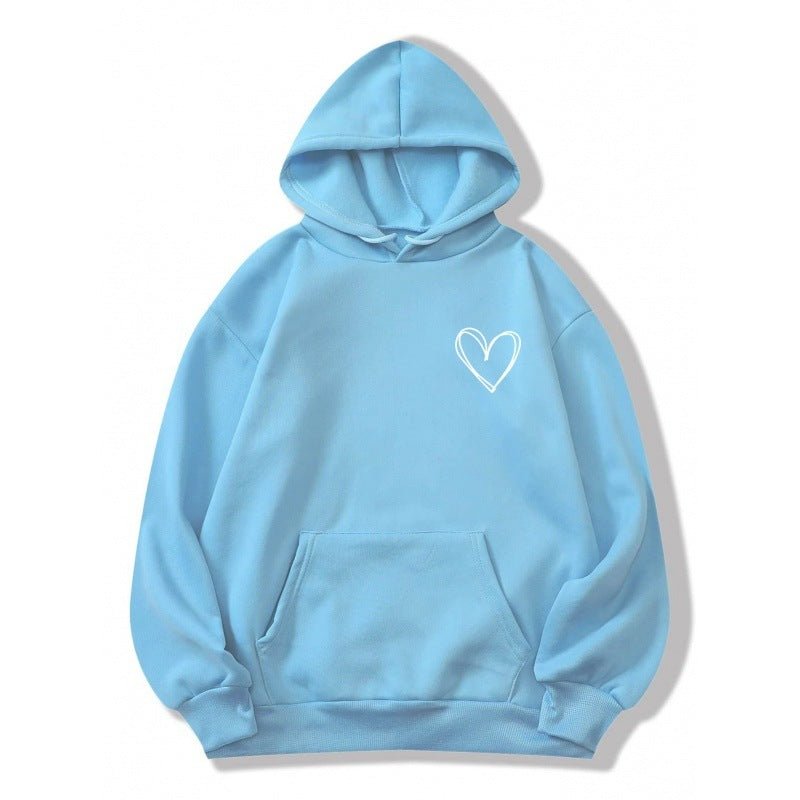 Hannah - Lässiger Hoodie - Hellblau - S - 