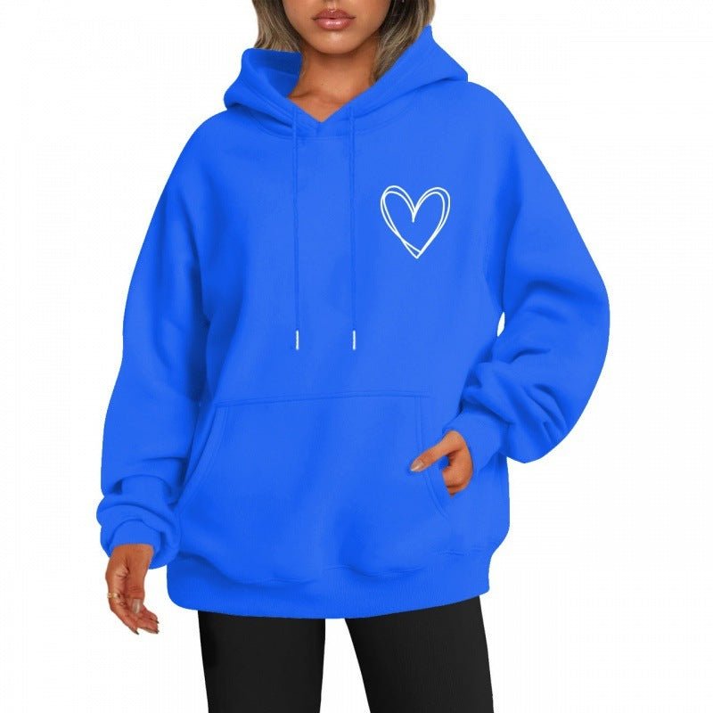 Hannah - Lässiger Hoodie - Saphirblau - S - 