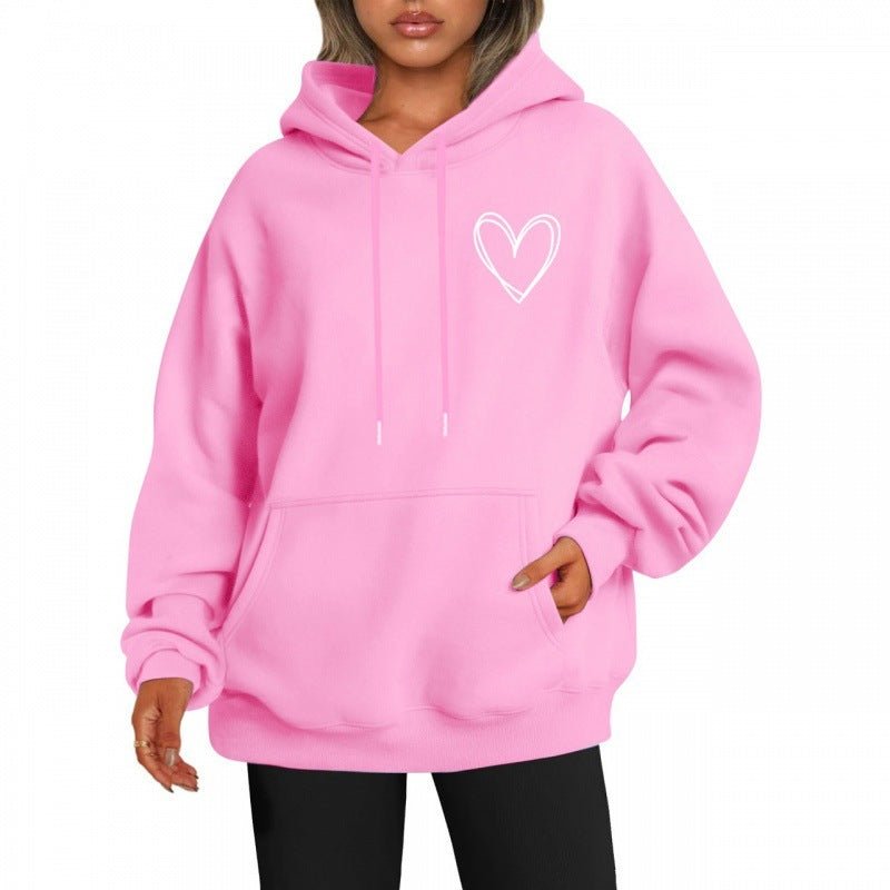 Hannah - Lässiger Hoodie - Rosa - S - 