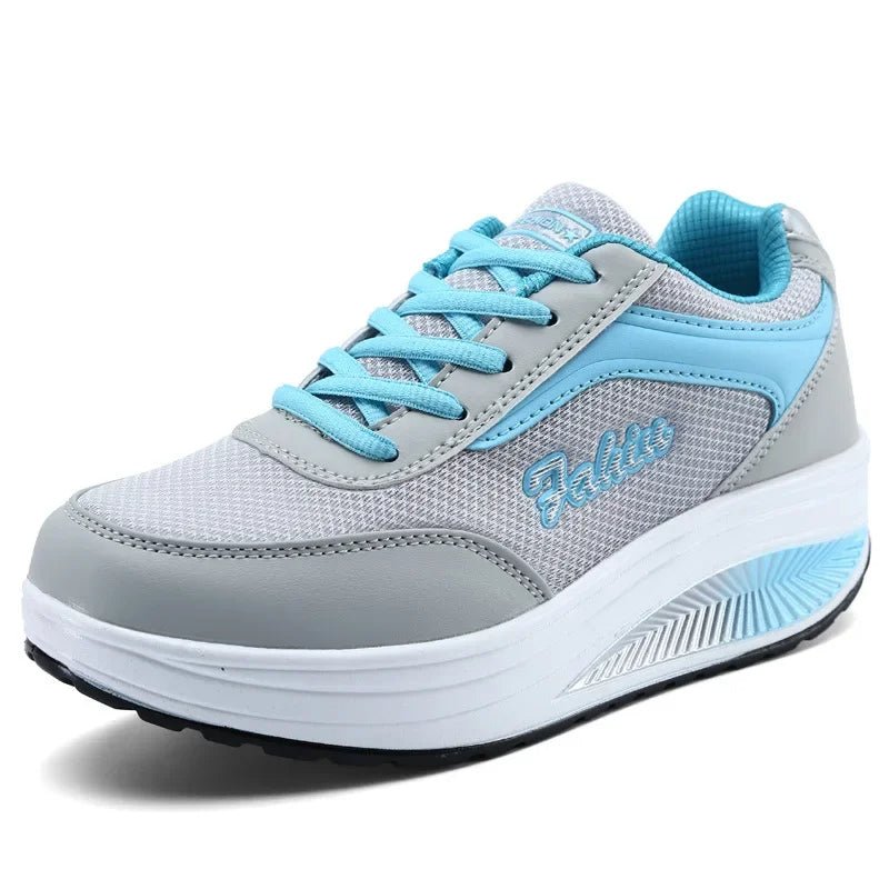 HappyStep - Orthopädische Schuhe - Grau mit Blau - 35 - 