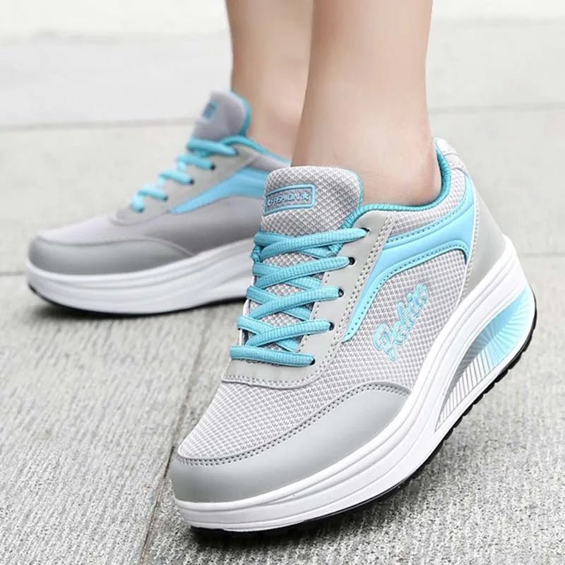 HappyStep - Orthopädische Schuhe - Grau mit Blau - 35 - 