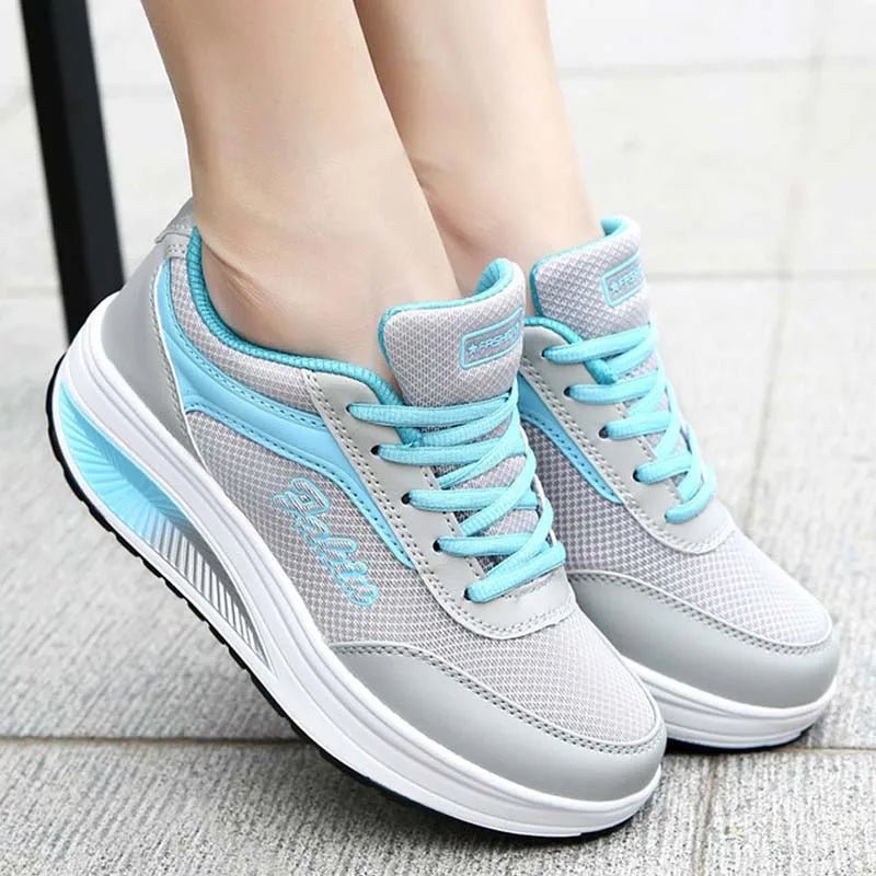 HappyStep - Orthopädische Schuhe - Grau mit Blau - 35 - 