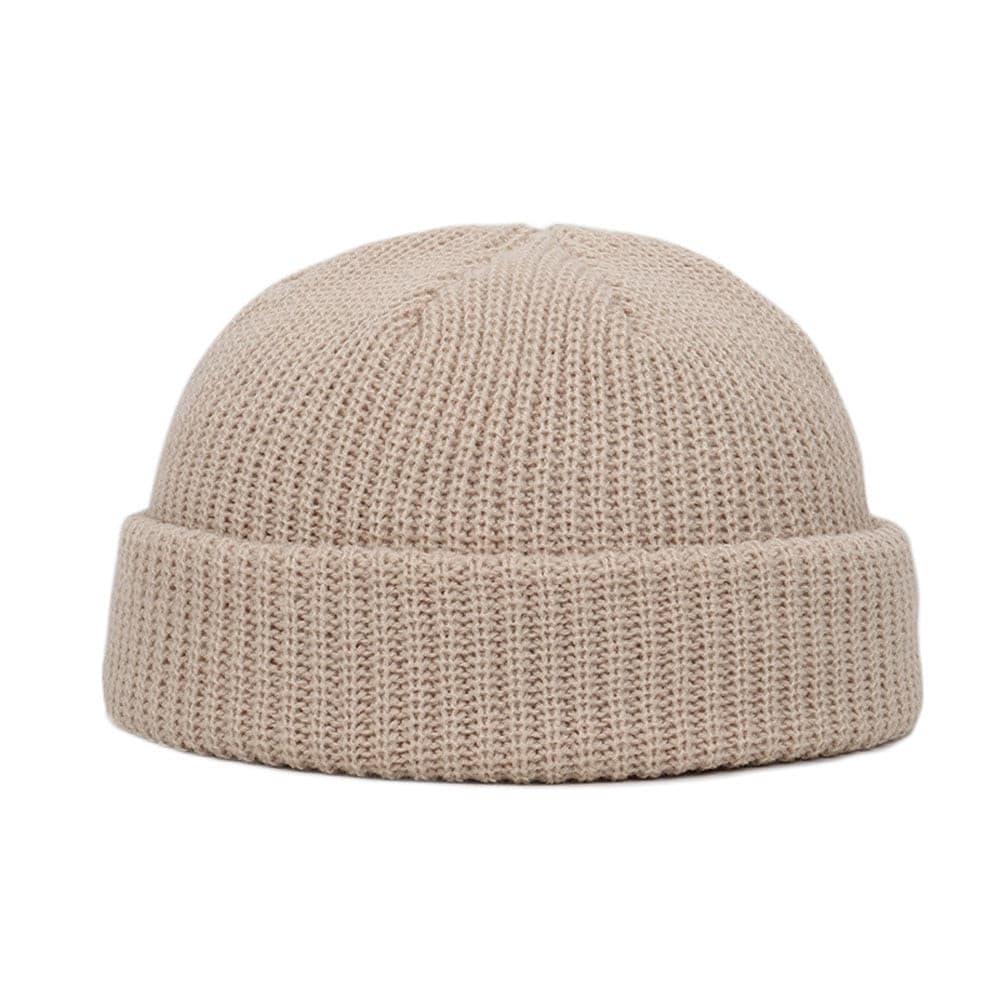 HatVibe - Unisex - Strickmütze - Beige - 