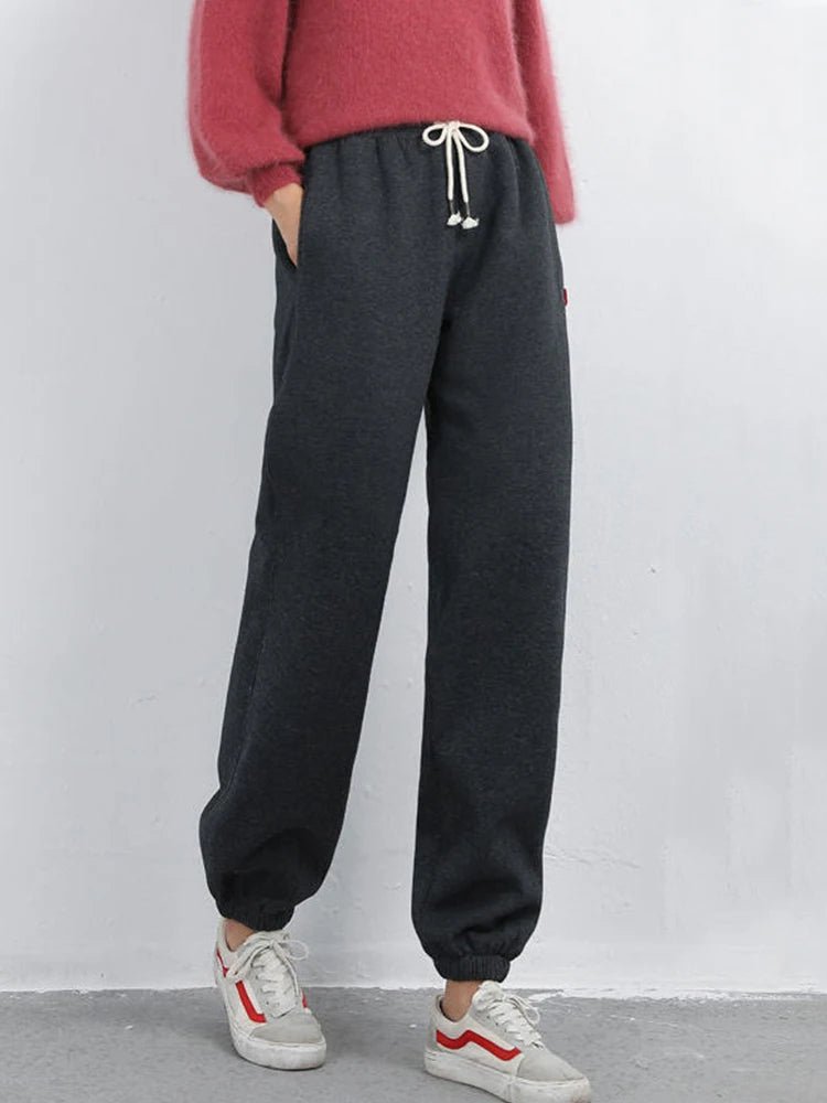 Hazel - Bequeme Fleece - Sweatpants - Gelb - S - 