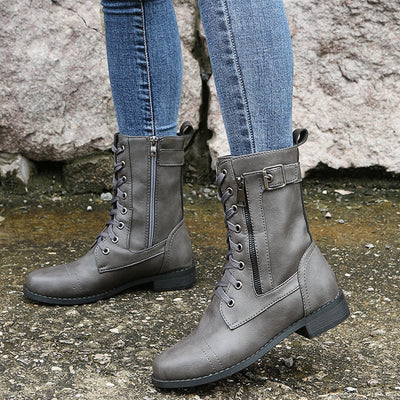 Hazel - Orthopädische modische Stiefel - Grau - 35 - 