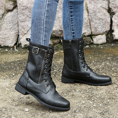 Hazel - Orthopädische modische Stiefel - Schwarz - 35 - 