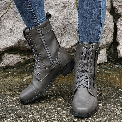 Hazel - Orthopädische modische Stiefel - Grau - 35 - 