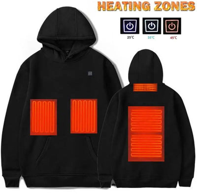 HeatWave 2.0 - Beheizte Winterkapuzenjacke - Schwarz - S - 