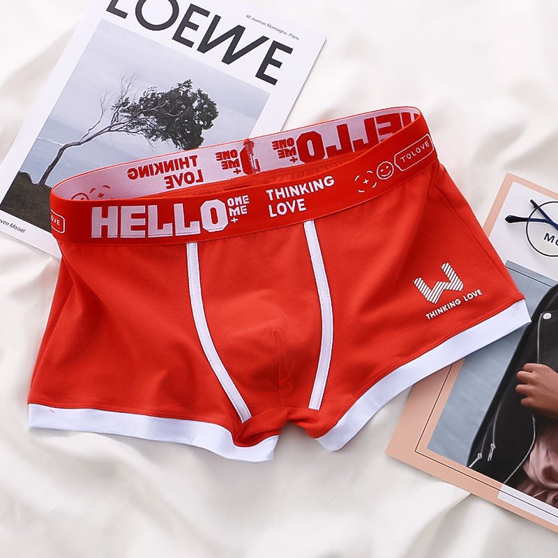 HELLO - Boxershorts (2+1 Gratis) - Rot - M - 