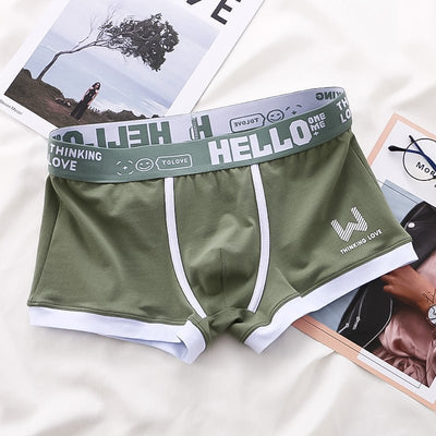 HELLO - Boxershorts (2+1 Gratis) - Braun - M - 