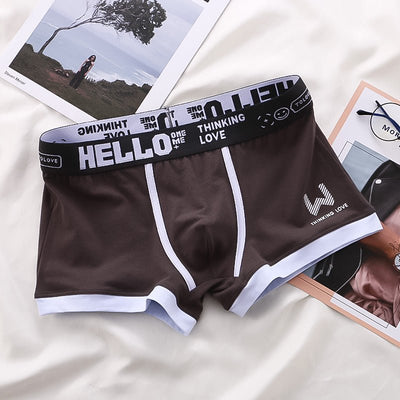 HELLO - Boxershorts (2+1 Gratis) - Braun - M - 