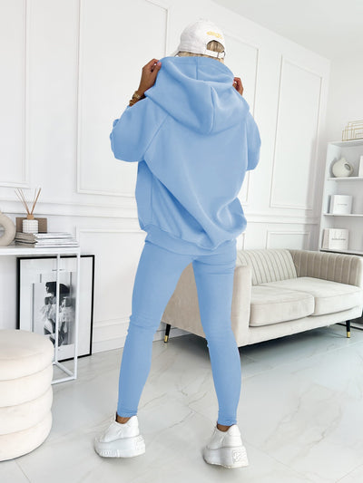 Henna - Hose und Hoodie Set - Blau - S - 