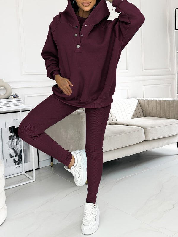 Henna - Hose und Hoodie Set - Lila - S - 