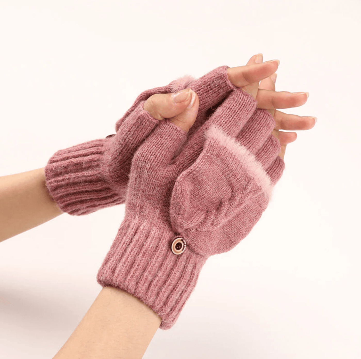 IceFit - Winter Umwandelbare Handschuhe - Rosa - Einheitsgröße - 