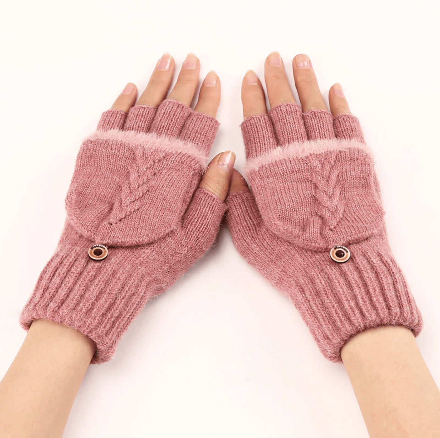 IceFit - Winter Umwandelbare Handschuhe - Rosa - Einheitsgröße - 