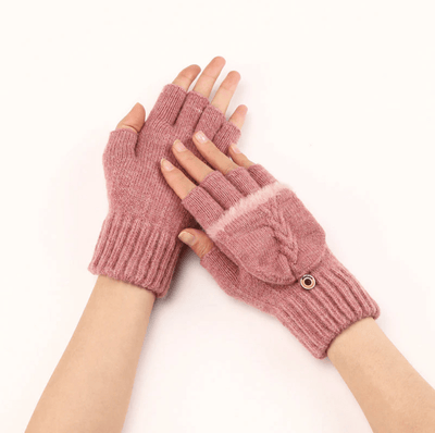 IceFit - Winter Umwandelbare Handschuhe - Rosa - Einheitsgröße - 