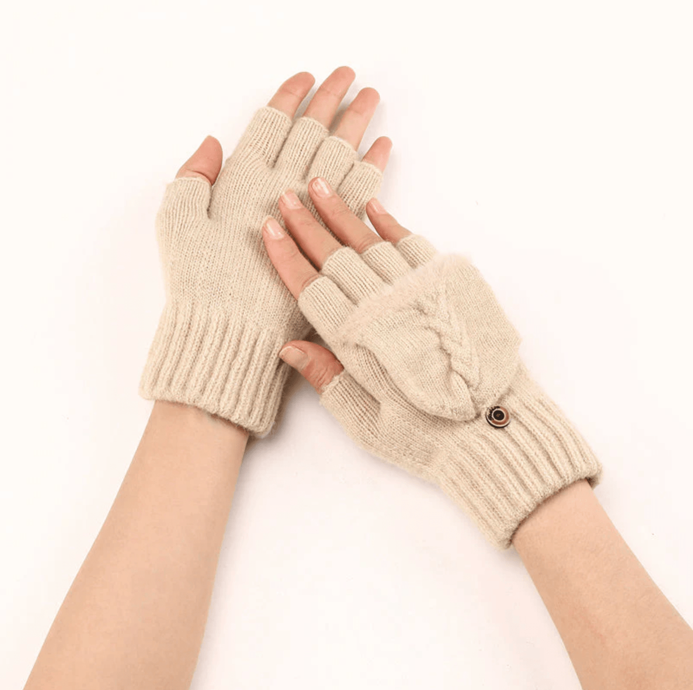 IceFit - Winter Umwandelbare Handschuhe - Beige - Einheitsgröße - 