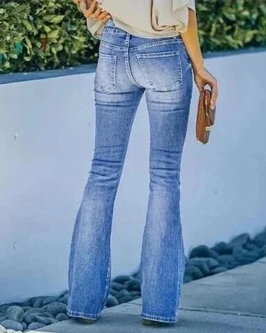 Issy - Sexy Hochtaillierte Jeans - Dunkelblau - S - 