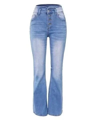 Issy - Sexy Hochtaillierte Jeans - Dunkelblau - S - 