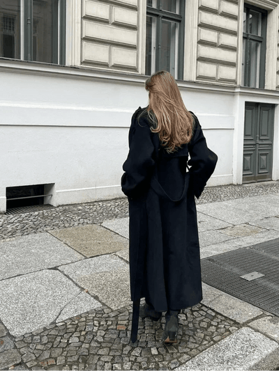 Jana - Oversized Wollmantel - S - 