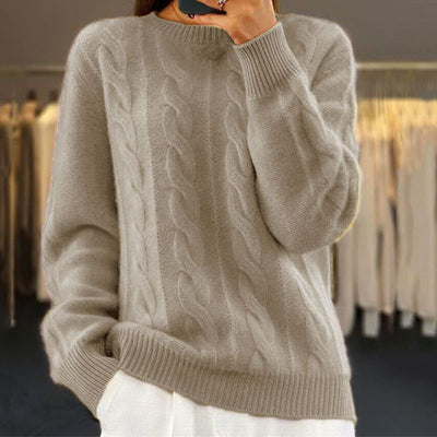 Jessica - Strickpullover - Khaki - S - 