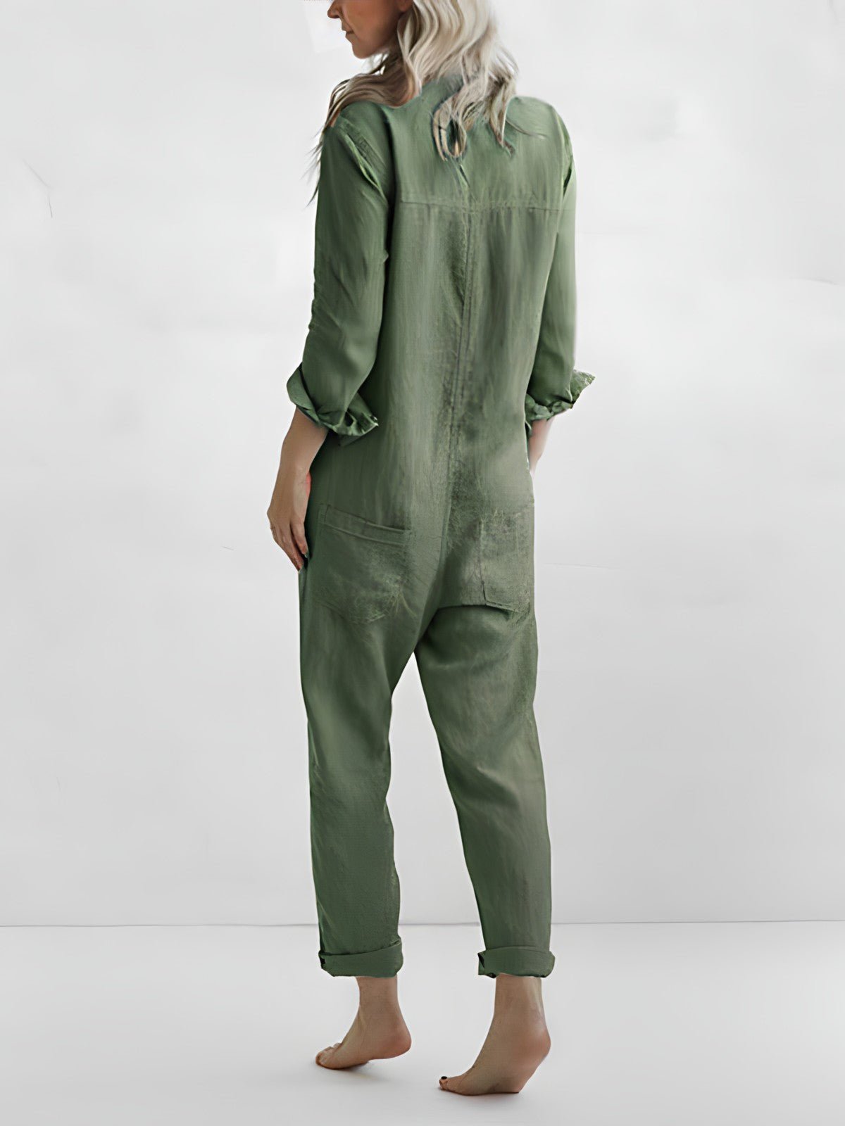 Joya - Lässiger Jumpsuit - Grün - S - 