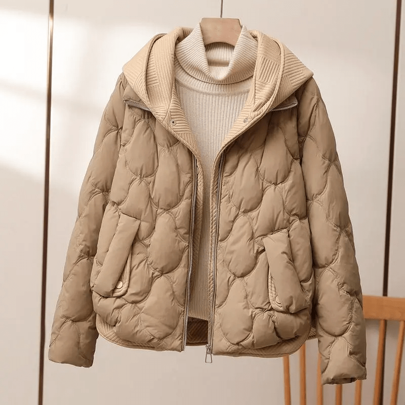 Juliana - Pufferjacke für Frauen - Pekannussbraun - M - 